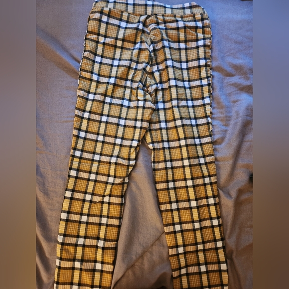 Urban Outfitters Yellow and Black Checkered Pants - Picture 3 of 3